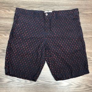 WRK Work Rest Karma Navy w/ Red Check Shorts 38